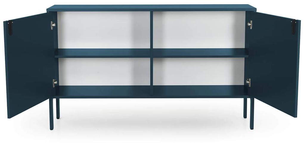 Komoda nuo 148 x 89 cm modrá MUZZA