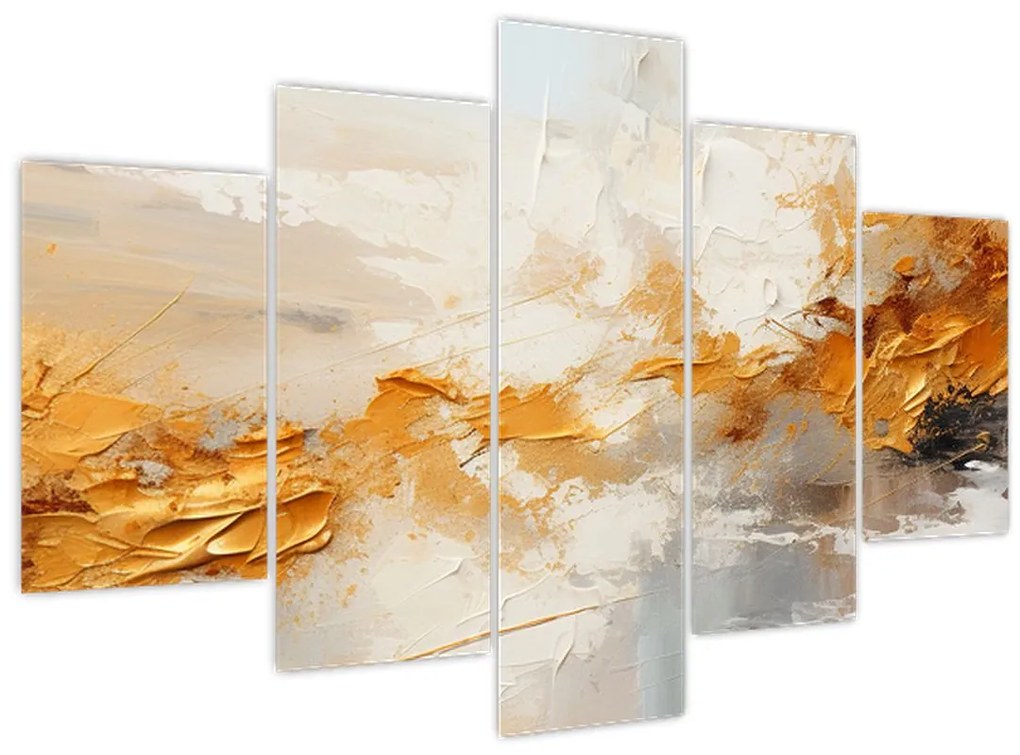 Obraz - Zlatá textúra (150x105 cm)