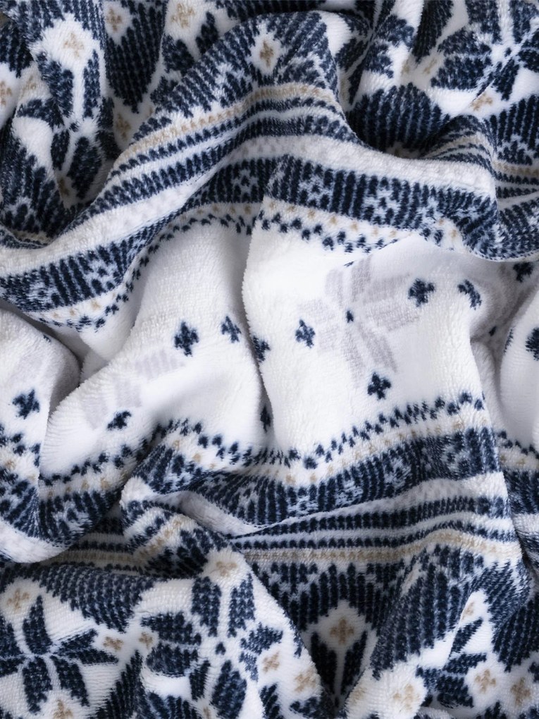 Francúzske obliečky mikroplyš Exclusive – Winter modré