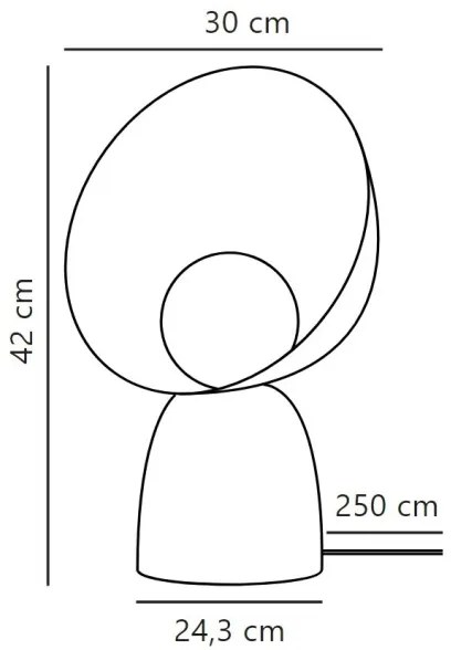 DFTP by Nordlux - Stolná lampa HELLO 1xE14/25W/230V čierna