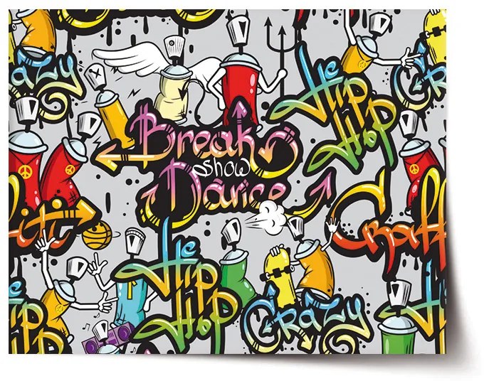 Sablio Plagát Graffity - 90x60 cm