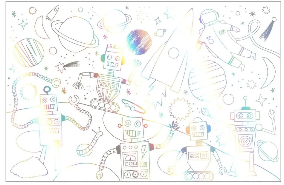 Omaľovánky Space – Meri Meri
