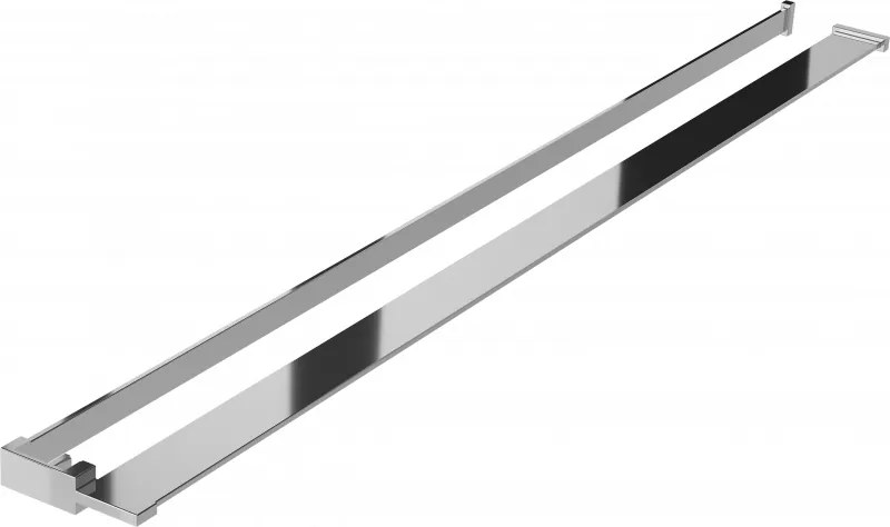 Mexen polička do sprchy s držiakom na uteráky, chrómová - 800-02-01