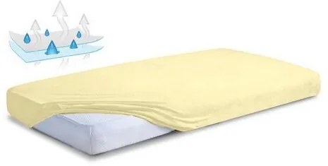 Matex Froté nepriepustné prestieradlo ecru, 70 x 140 cm