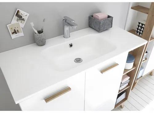 Kúpeľňová skrinka pod umývadlo Pelipal Quickset 923 biela s vysokým leskom 100,5 x 87,5 x 46 cm
