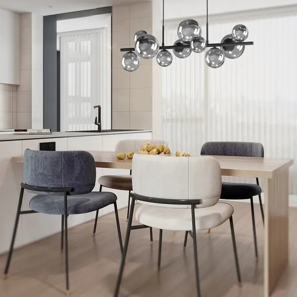 ONLI - Luster na lanku PALOMA 10xG9/3W/230V čierna/dymová