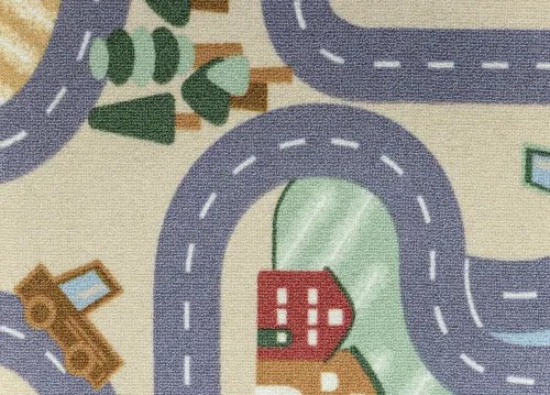 Koberce Breno Metrážny koberec SCANROAD 39, šíře role 400 cm, viacfarebná