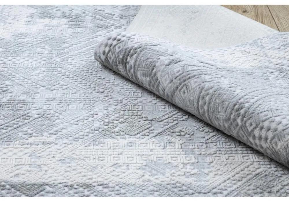Luxusný kusový koberec akryl Erba šedý 240x340cm