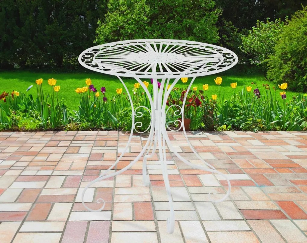 Kovový stôl GS13437402 - Biela