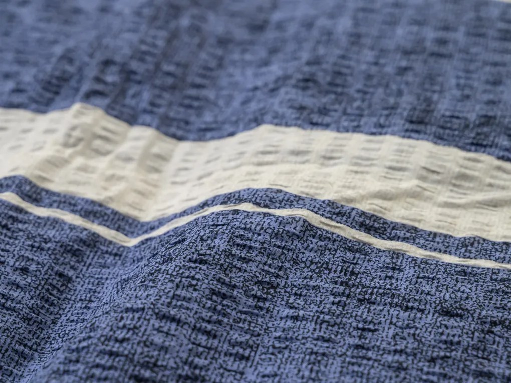 Krepové obliečky z Renforcé bavlny BLUE LINE modré Rozmer obliečky: 70 x 90 cm | 140 x 200 cm