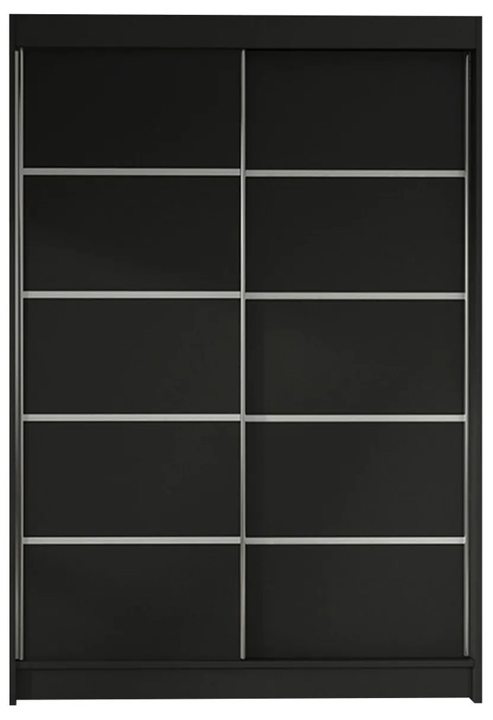 Posuvná šatníková skriňa Parys IV, Farby: biely / dub artisan, Osvetlenie: osvetlenie LED RGB - farebné