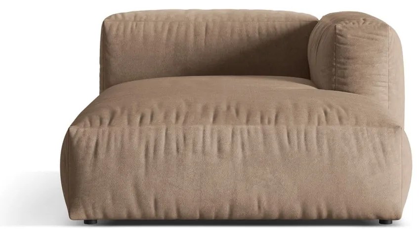 Svetlohnedý zamatový modul pohovky (pravý roh) Martina – Micadoni