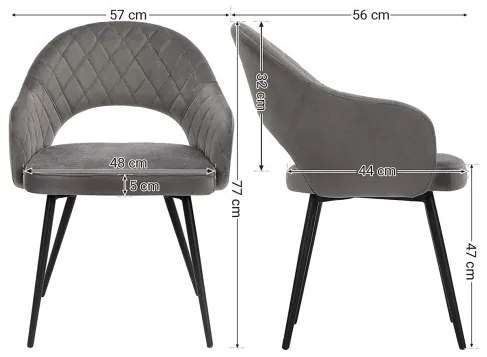 Jedálenská stolička LDC82GY