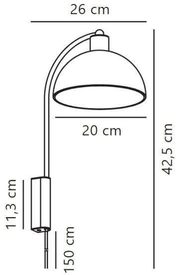 Nordlux - Nástenná lampa ELLEN 1xE14/40W/230V zlatá