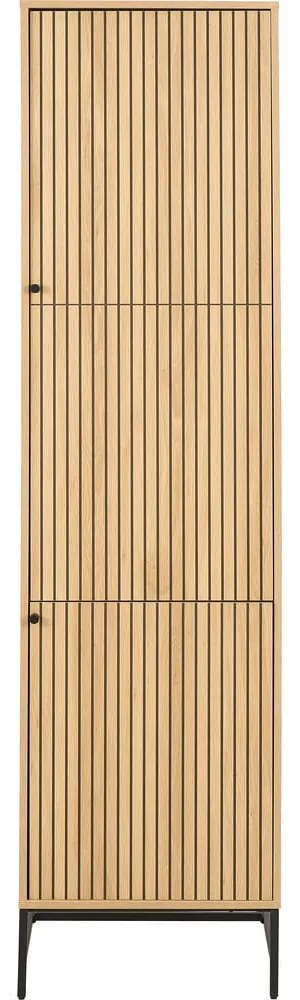 Šatníková skriňa v dekore duba v prírodnej farbe 51x200x60 cm Albany – Actona