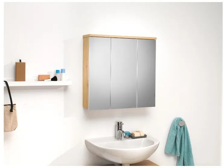 Livarno home Skrinka so zrkadlom Palermo, 66 x 64 x 17 cm  (100389389)