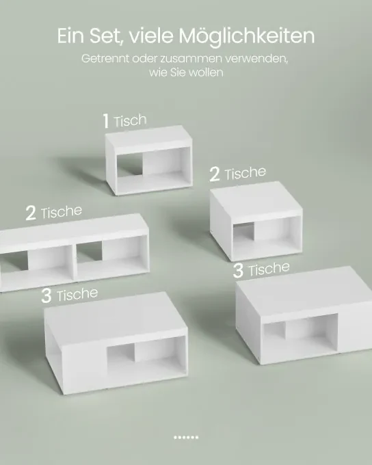 Set troch konferenčných stolíkov LCT301W01