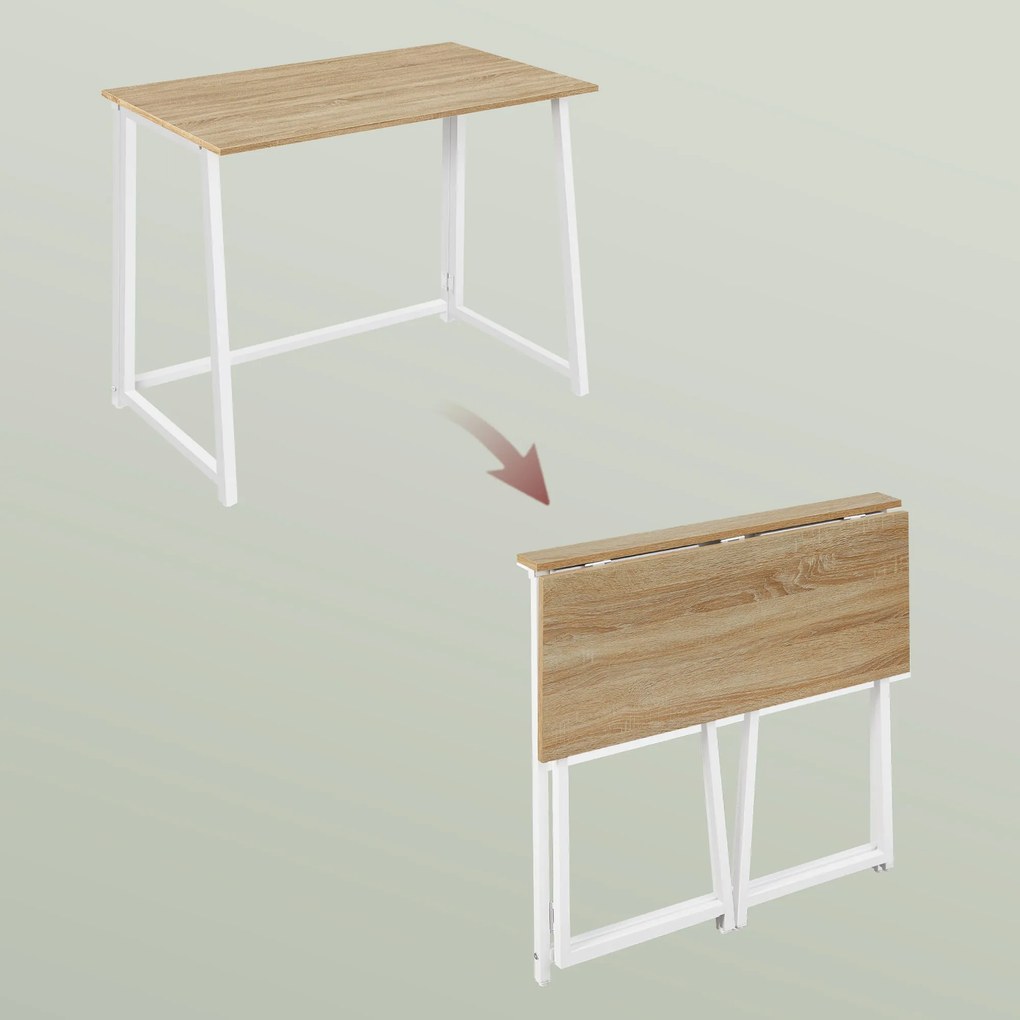 Set do pracovne ZARIMO stôl 80x40 cm biely + kreslo AVOLA VELVET svetlo modré