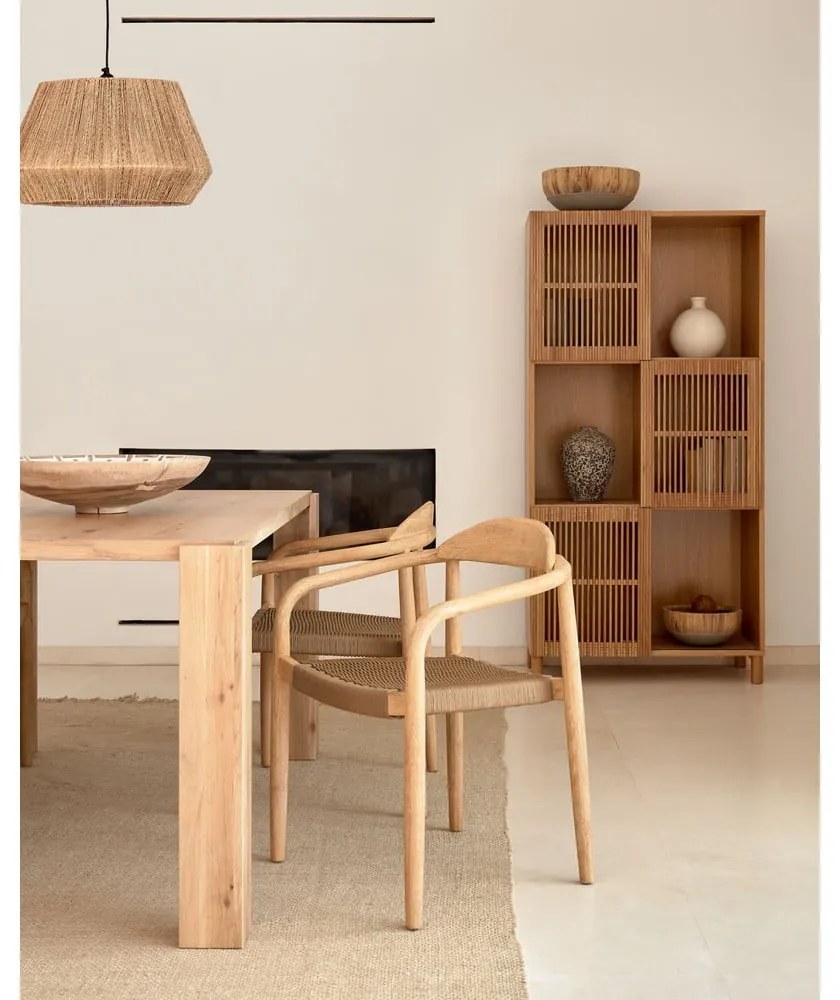 Jedálenský stôl v dekore duba 100x200 cm Deyanira – Kave Home