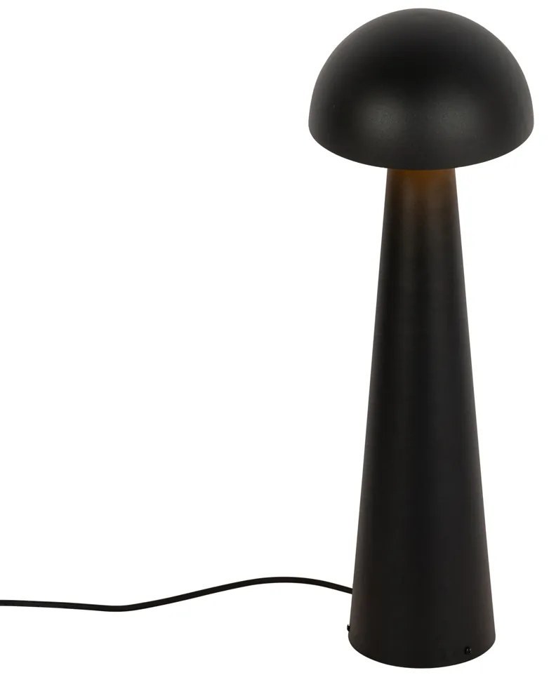Vonkajšia stojaca lampa čierna 65 cm - Mushroom