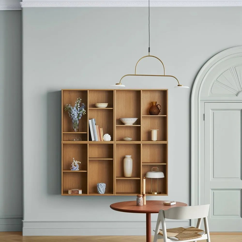 Závesná knižnica v dekore duba v prírodnej farbe 70x70 cm Mistral – Hammel Furniture