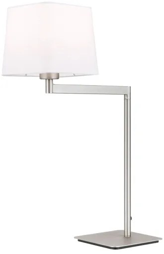 Orion LA 4-1209/1 - Stolná lampa CARLTON 1xE27/40W/230V biela/matný chróm