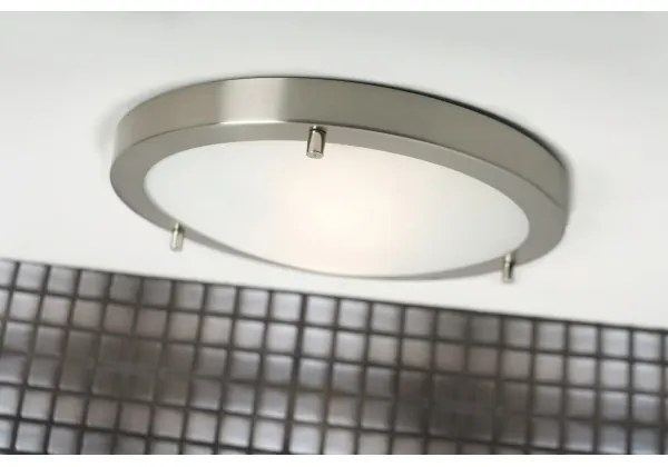 Nordlux - Kúpeľňové stropné svietidlo ANCONA, 2× E27/40 W/230 V, IP43, priemer 31,5 cm, matný chróm