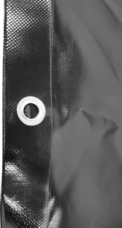 JAGO Plachta 650 g/m², hliníkové oká, čierna, 3 x 6 m