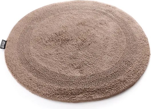 Kúpeľňový koberček Javo Cotton sépiový kruh