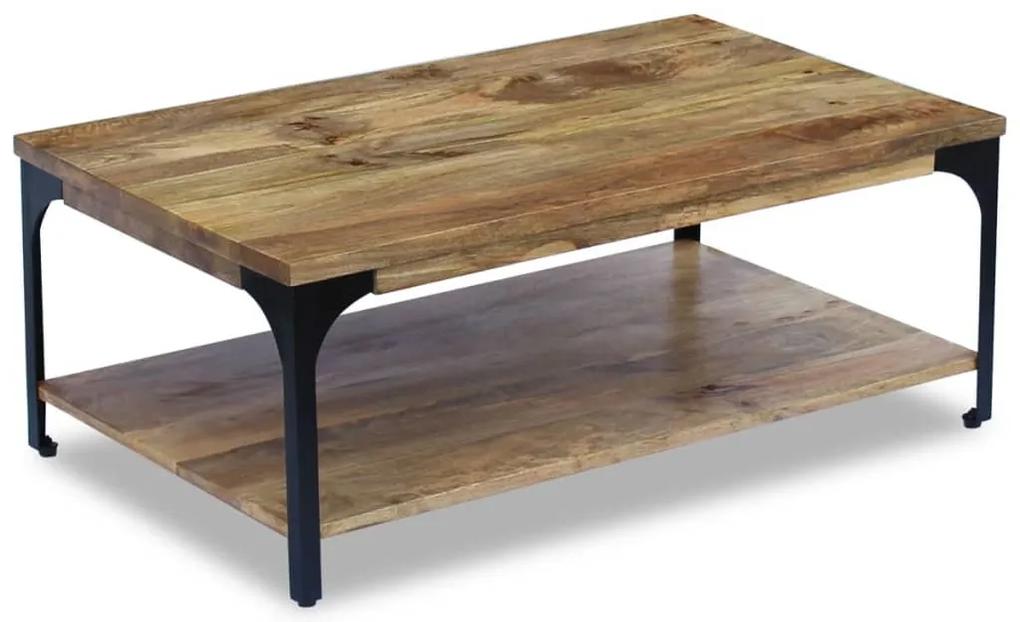 Konferenčný stolík z mangového dreva, 100x60x38 cm