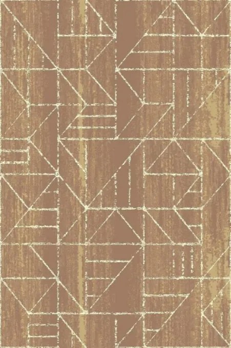 Koberec Agnella Tempo Krats tmavozlatá