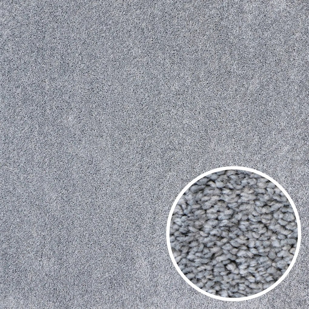 ITC, Metrážny koberec Feliz 094, na mieru, šíře 4m, šedá, filc, detská izba
