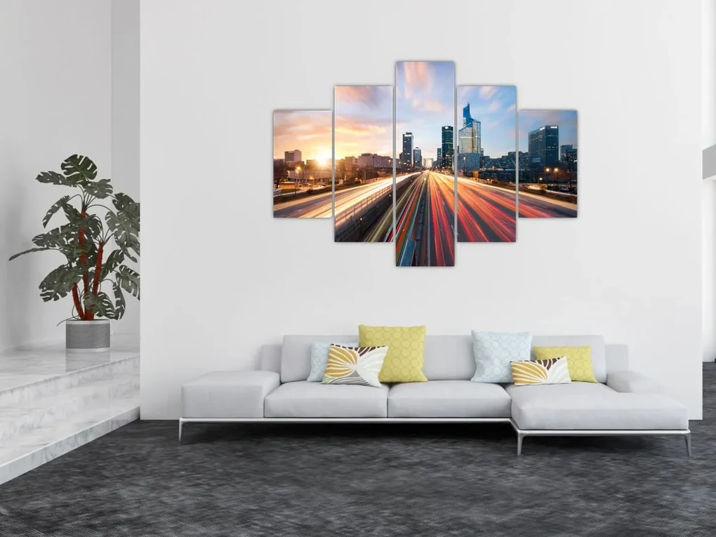 Obraz - Cesta veľkomesta (150x105 cm)