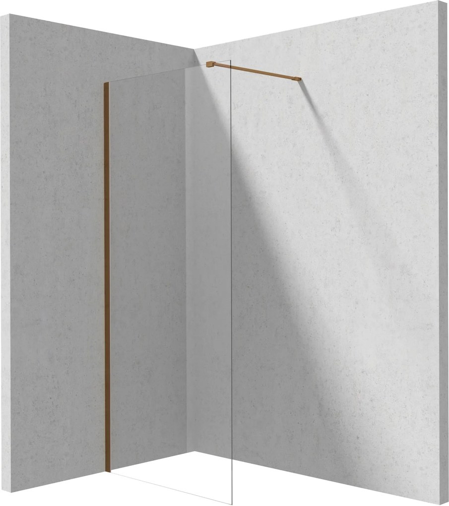 Deante Sprchová zastena Walk-in Prizma - KTJ C38P 80 cm, bronz kartáčovaná - bez vaničky