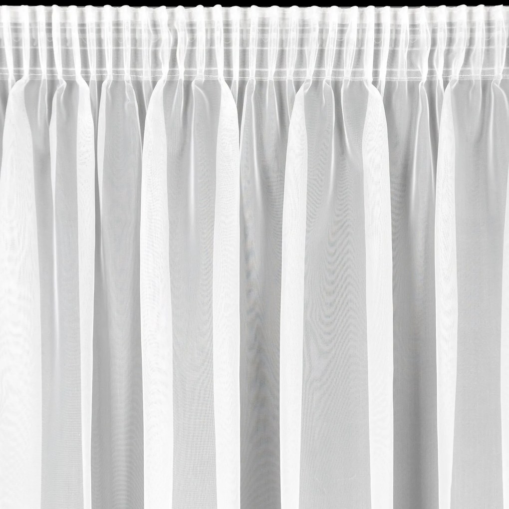 ZÁCLONA NA PÁSKE LUCY 400X250 CM BIELA