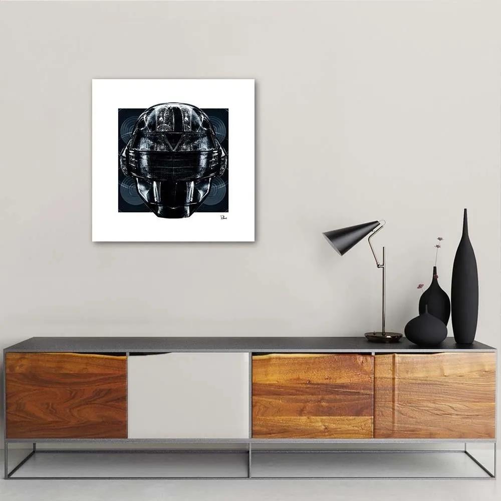 Gario Obraz na plátne Čierna hlava robota - Rubiant Rozmery: 30 x 30 cm