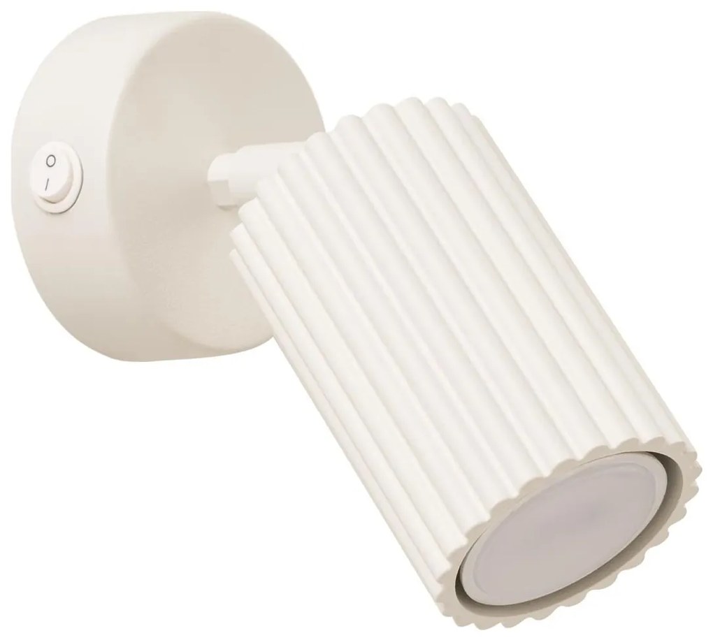 Sollux SL.1598 - Nástenné bodové svietidlo KARBON 1xGU10/10W/230V krémová