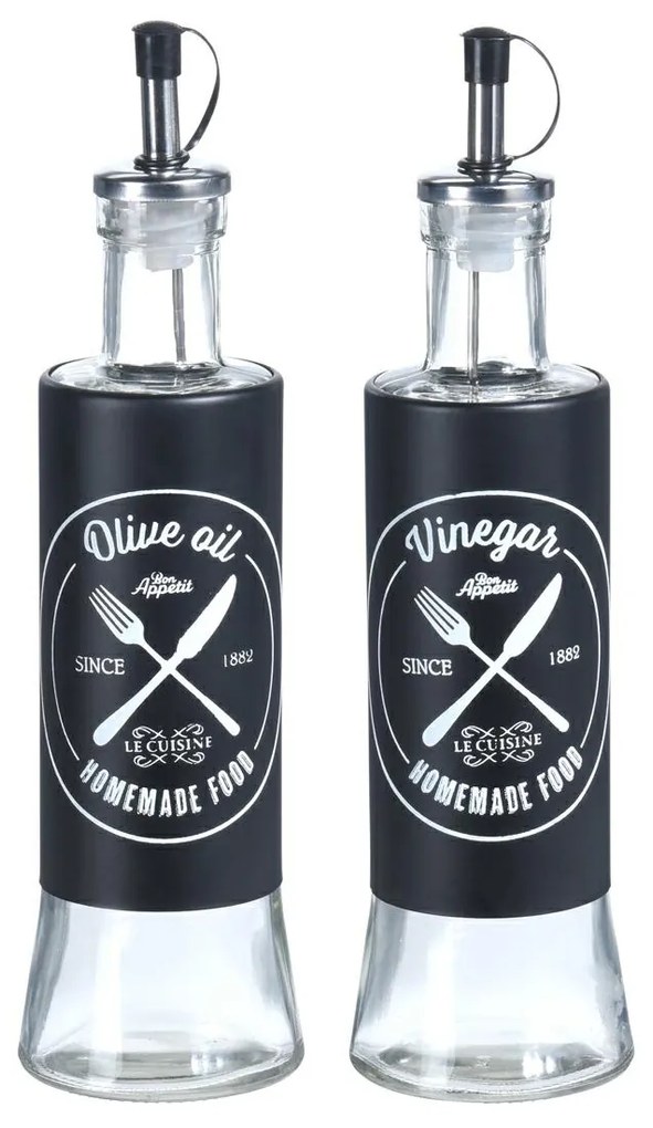 Sklenená fľaša na olej/ocot Morgan 300 ml sada 2ks