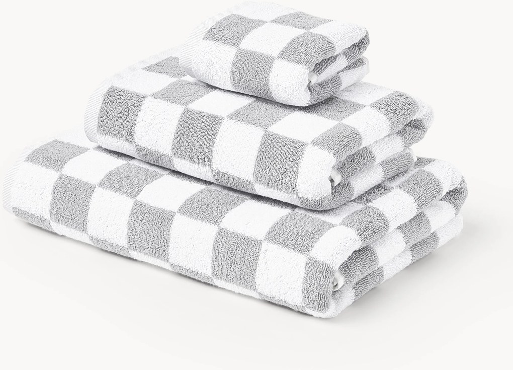 Westwing Crosby Studios, Súprava bavlnených uterákov Damier, rôzne veľkosti