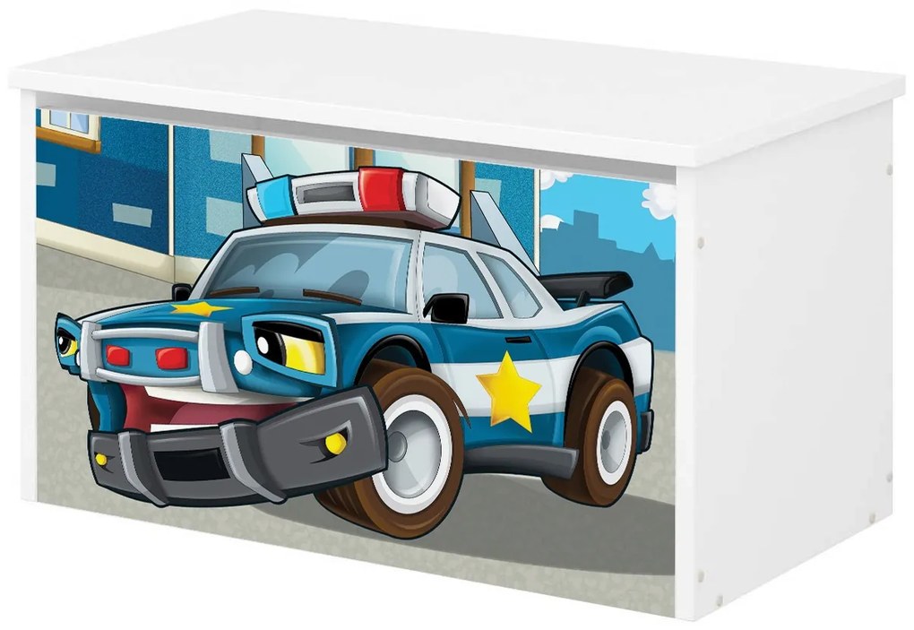 Raj posteli Box na hračky -  Policajt biela