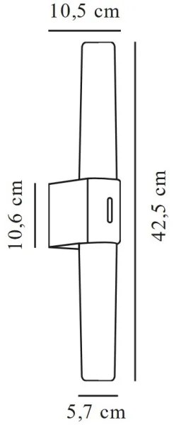 Nordlux - LED kúpeľňové osvetlenie zrkadla HELVA LED/9W/230V IP44