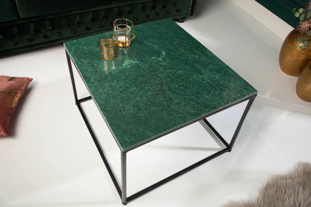 Bighome - Konferenčný stolík FUSIA 50 cm - zelená