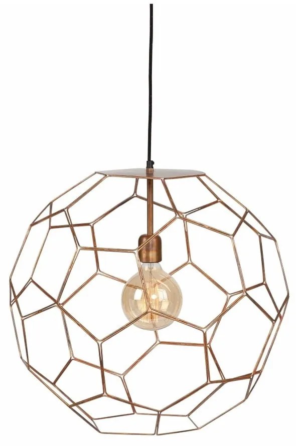 Hnedé závesné svietidlo s kovovým tienidlom ø 34 cm Marrakesh – it's about RoMi