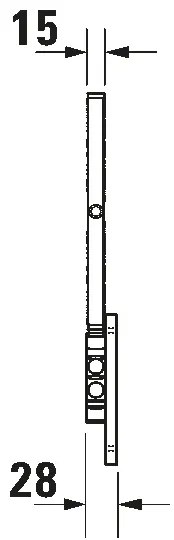 Duravit 99121000 - Nástenné kozmetické zrkadlo D-CODE, lesklý chróm