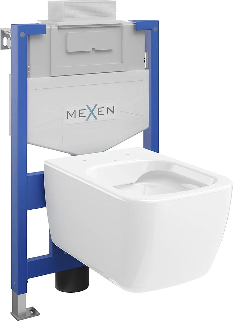 Mexen Fenix XS-U, podomietkový modul a závesné WC Stella, biela, 6853368XX00