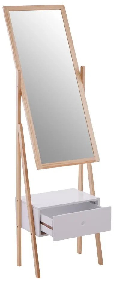 Stojacie zrkadlo s dreveným rámom 45x160 cm Rostok – Premier Housewares