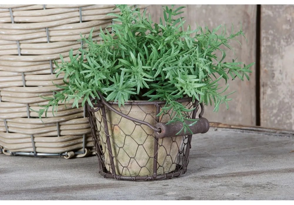 Terakotový ručne vyrobený kvetináč ø 12 cm – Esschert Design