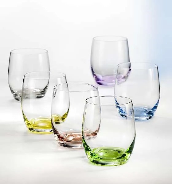 Crystalex Farebné poháre Club Rainbow 300 ml, 6 ks