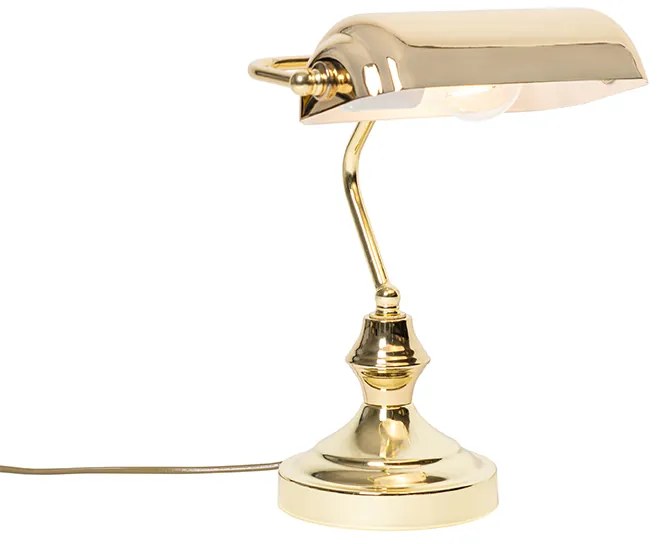 Klasická stolná lampa/notárska mosadz - Banker