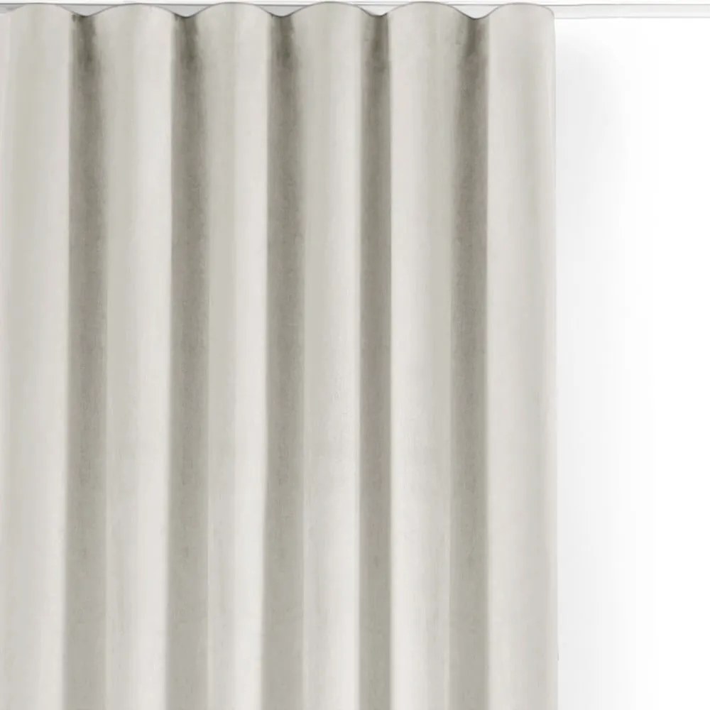 Krémový zamatový dimout záves 265x250 cm Velto – Filumi